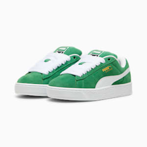 Sneakers Suede XL pour enfant et adolescent, Archive Green-PUMA White, extralarge